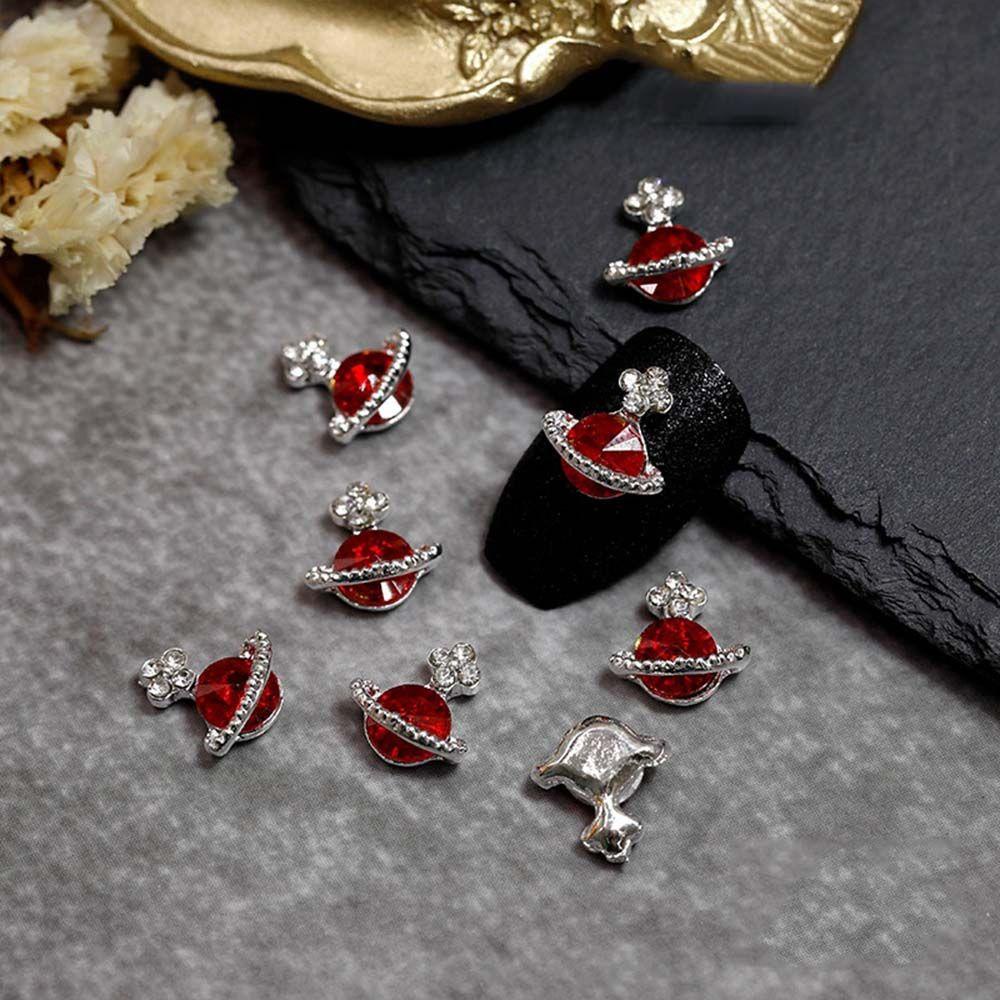 Phụ Kiện Trang Trí Móng Tay DYRUIDOJ Chất Lượng Cao|Sang Trọng Charm Saturn Bling Lấp Lánh|Phụ Kiện Trang Trí Móng Tay DIY Xinh Xắn