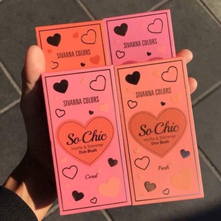 Phấn má hồng So Chic Matte & Shimmer Duo Blush HF2005