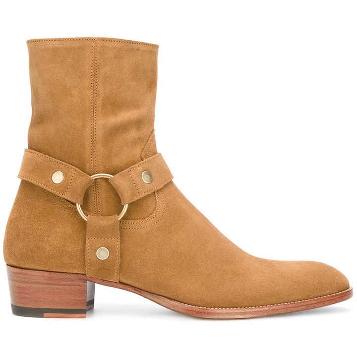 Harness Boots Tobacco, giày cao cổ da lộn
