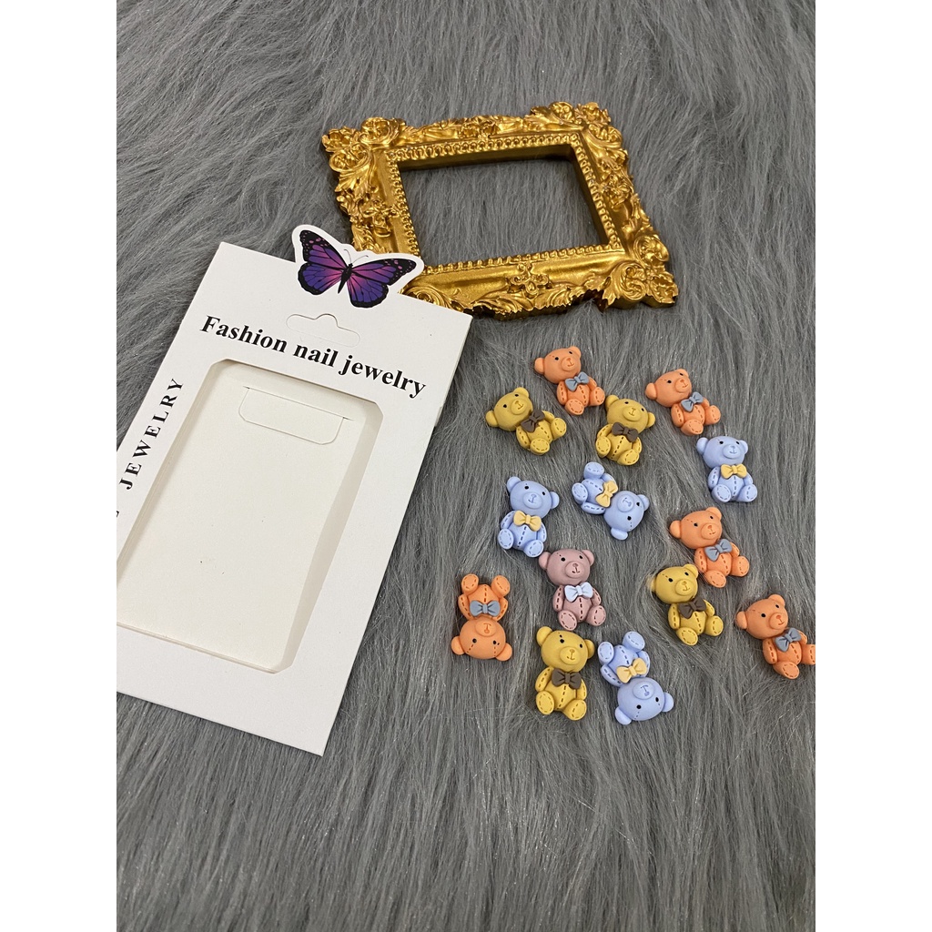 Set Cham Gấu/ Hoạt Hình Đính Móng hót 2021