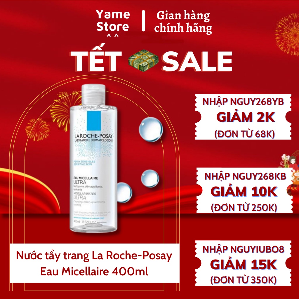 Nước tẩy trang La Roche-Posay Eau Micellaire 400ml