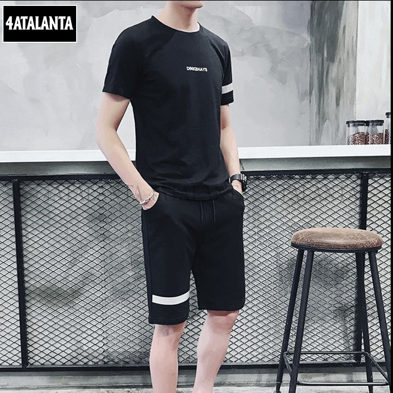 Bộ quần áo thể thao nam thun lạnh  4AT - BTT - 210 năng động – TEXT NGANG NGỰC – 4ATALANTA | BigBuy360 - bigbuy360.vn