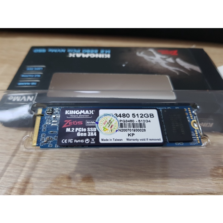 Ổ cứng SSD Kingmax Zeus PQ3480 M.2 2280 PCIe NVMe Gen 3x4 - Hàng Chính Hãng