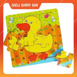 Bộ Tranh Ghép 2D Chủ Đề Phương Tiện Giao Thông, Động Vật Bằng Gỗ Benrikids