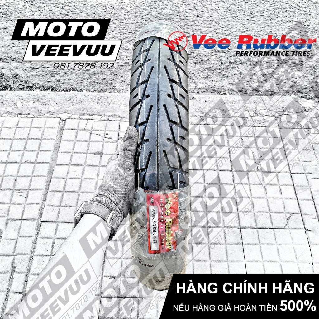 Lốp vỏ xe máy Vee Rubber 90/90-18 TL VRM086 (Lốp không ruột VeeRubber)
