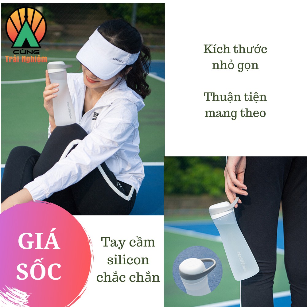 [CHÍNH HÃNG] Bình Nước Thể Thao, Tập Gym, Chạy Bộ, Dung Tích Lớn, Kháng Khuẩn, Siêu Nhẹ NatureHike NH20SJ028