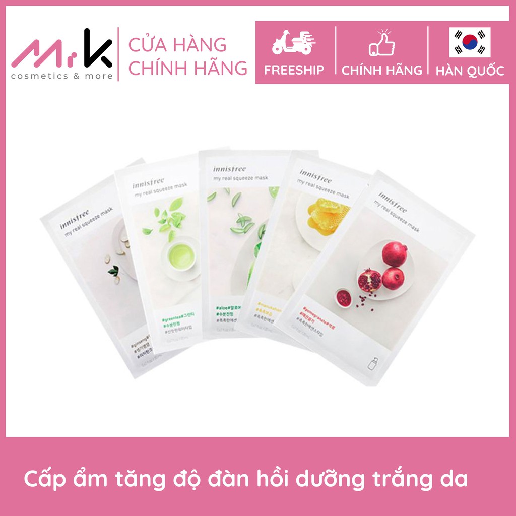 Mặt Nạ Innisfree Mặt Nạ Giấy Hàn Quốc My Real Squeeze Mask