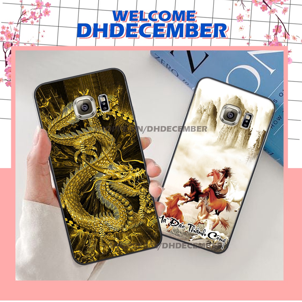 Ốp lưng Samsung Galaxy S6 / S6 EDGE in hình thư pháp tâm an vạn sự an ,mã đáo thành công SIÊU CHẤT