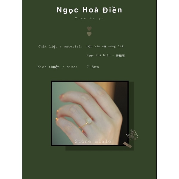 Nhẫn đeo tay Tian he Yu Ngoc Hoà Điền