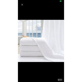 [Xả hàng] Khăn tắm trắng 50*100 cm, 210 gr
