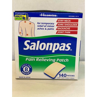 Miếng dán salonpas của mỹ - hộp 140 miếng