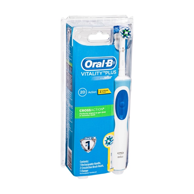 Oral B bàn chải điện hồng ngoại CROSS ACTION - Hàng Úc chuẩn