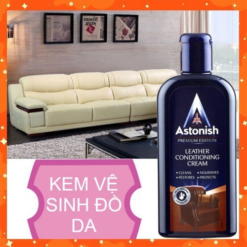 Vệ Sinh Đồ Da 🎁FREESHIP🎁 Kem vệ sinh bảo dưỡng đồ dùng bằng da Astonish C6960