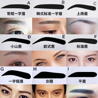 Bộ khung vẽ lông mày 9 dáng