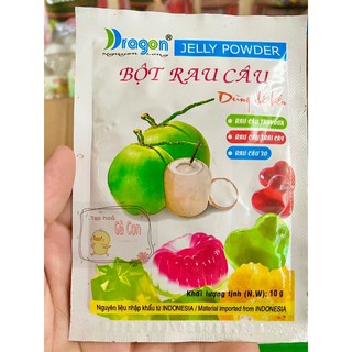 Bột rau câu dẻo hương dừa Dragon gói 10g