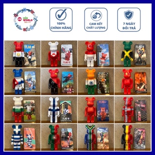 Chú gấu "bụng phệ" Bearbrick Flag 100% có card. MS: 001.