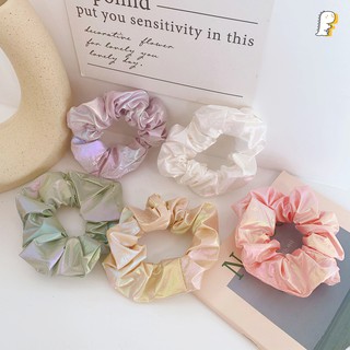 [Hàng có sẵn] Scrunchies thun cột vải dù Hologram