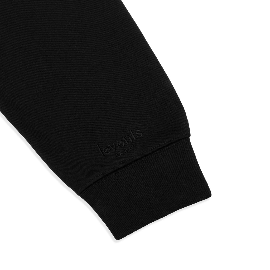 ÁO KHOÁC LEVENTS® MINI LOGO HOODIE / BLACK ♥ dx.resell Tặng Kèm Túi Tote Hoặc Túi Giấy Khi Mua Từ 2SP Levents