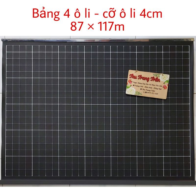 🌟 Bảng 4 ôli - cỡ ôli 4cm - 87×117cm - Ko nẹp