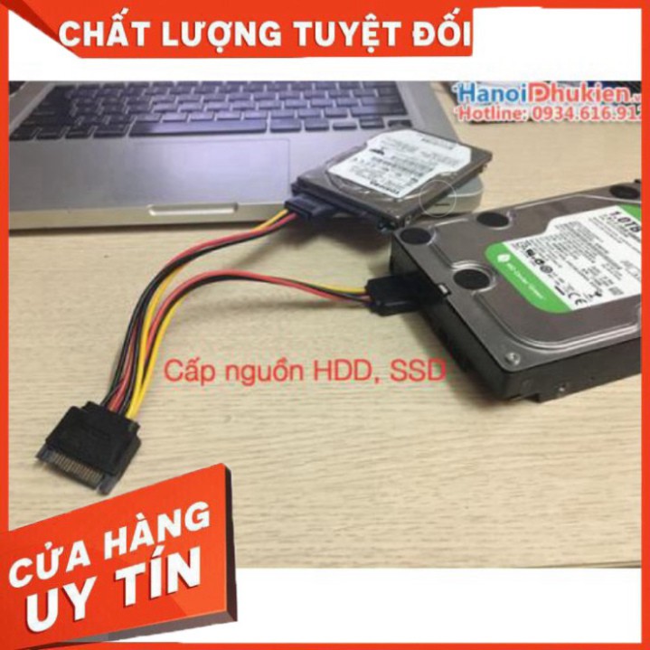 ✅ Cáp Chia Nguồn SATA 1 ra 2 - Dây Nguồn HDD Sata 1 Ra 2 - sata 1-2 ✅