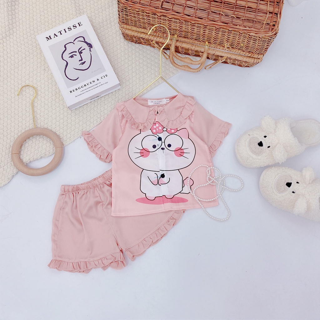 XẢ HÀNG LẺ SIZE 10-30KG Đồ pizama đùi mặc nhà cho bé gáI