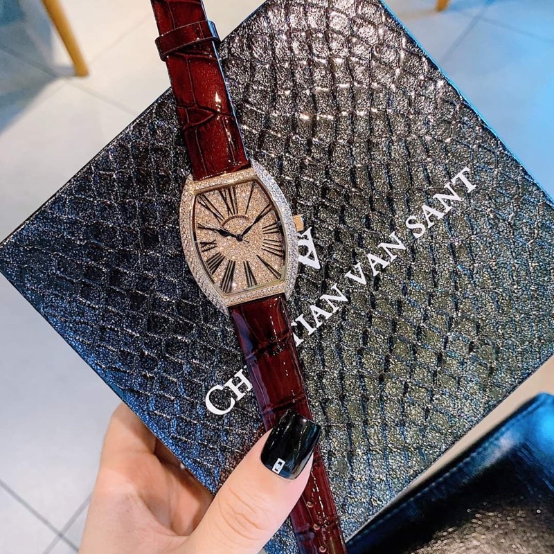 Đồng hồ nữ chính hãng Christian Vanstan - Máy Quartz pin - Dây da