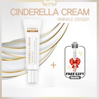 Kem mắt Fedora Cinderella Cream giảm nếp nhăn, kéo căng da vùng mắt hiệu quả sau 1 phút sử dụng [FEDORA CINDERELLA CREAM WRINKLE ERASER 10g]