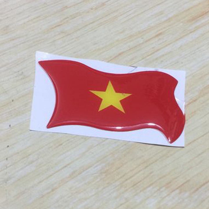 Tem, decal dán  hình cờ đỏ sao vàng