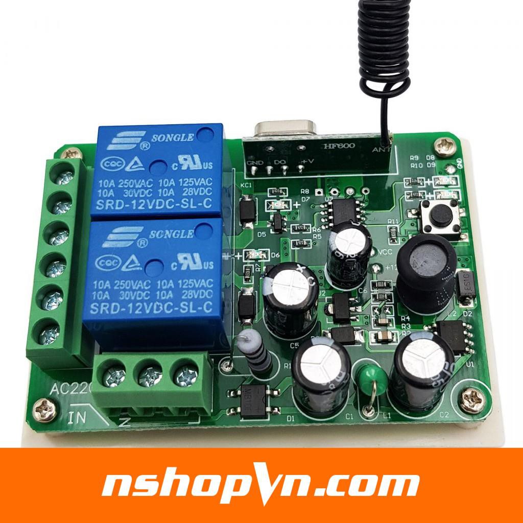 Bộ điều khiển RF 315Mhz 220V 1 kênh - 2 kênh (Không kèm remote)