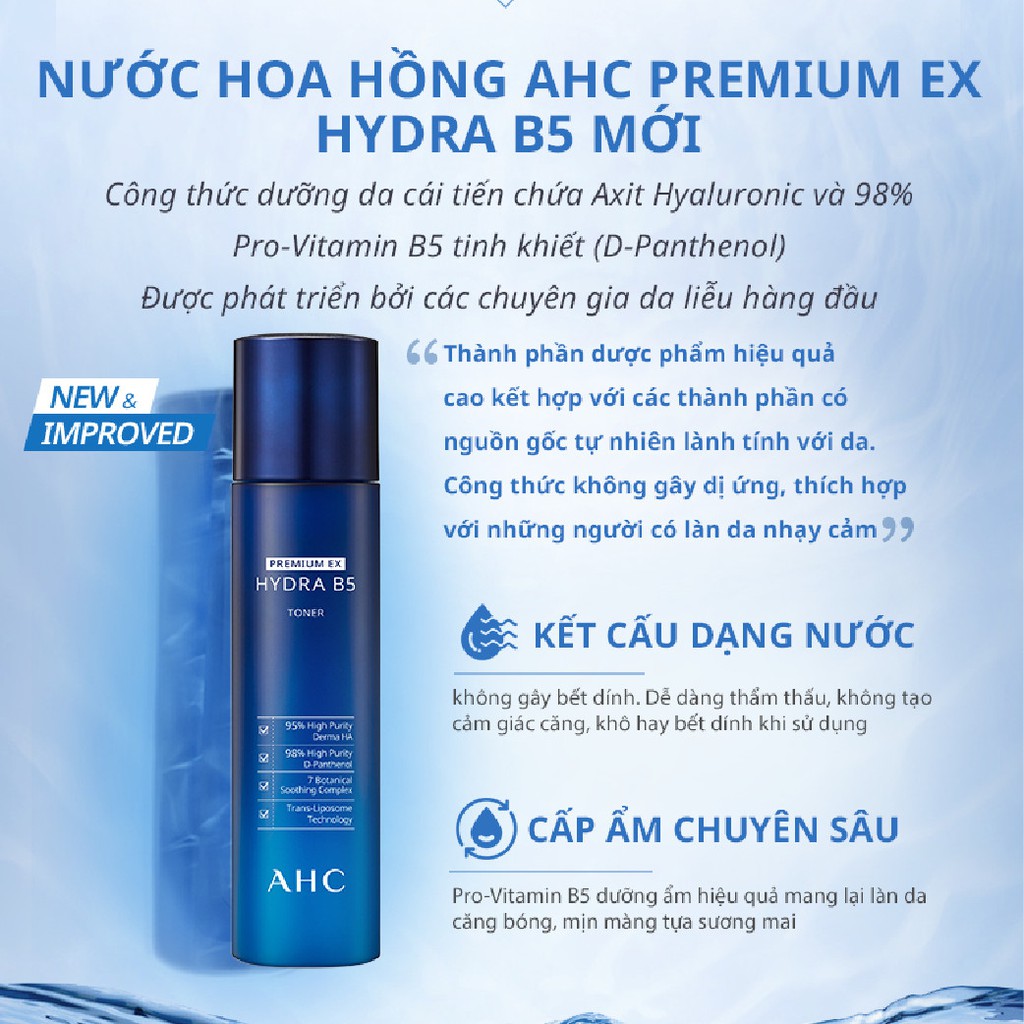 Nước Cân Bằng AHC Premium Ex Hydra B5 120ml