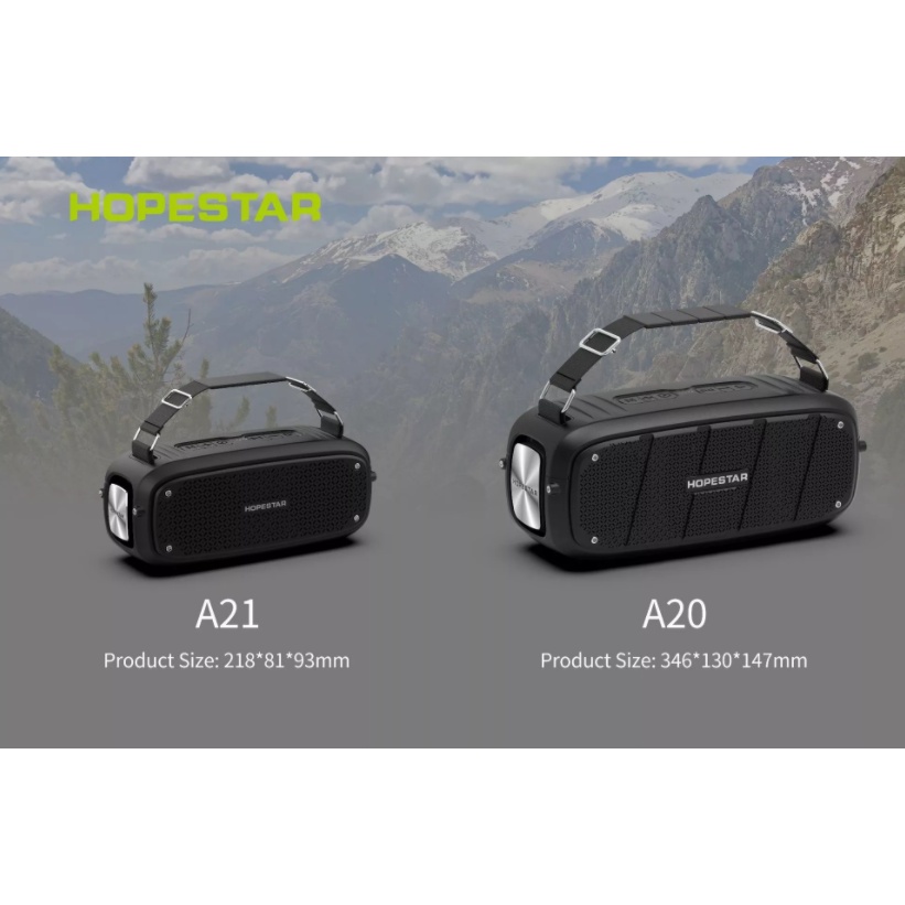 Loa Bluetooth Cao Cấp Hopestar A21 Party Công Suất 20W ,  Pin Lithium-Ion Dùng 4H , Âm Bass Siêu Trầm , Chống Nước .