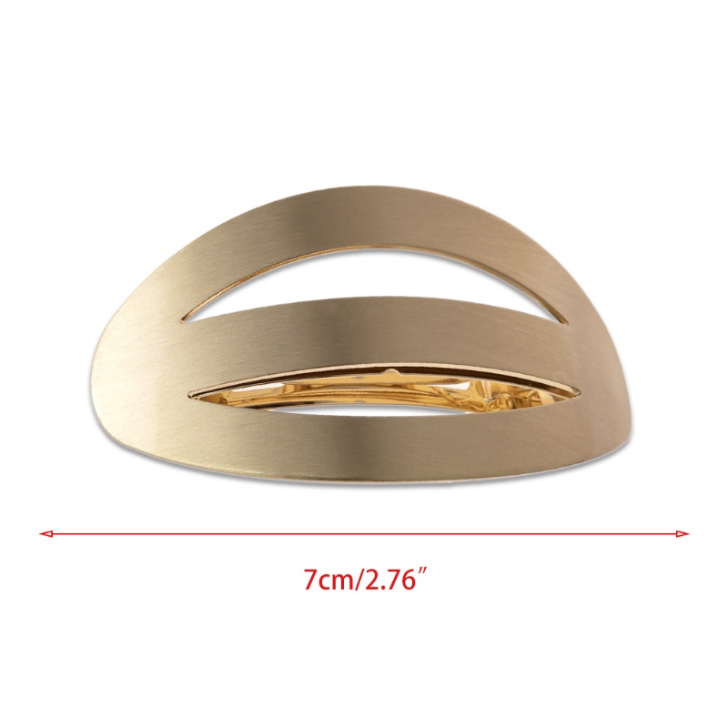 Kẹp Tóc Dạng Cong Bằng Hợp Kim Mạ Bóng Cho Nữ