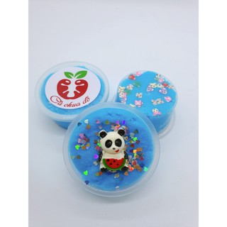 Slime mây xanh size hũ bánh flan