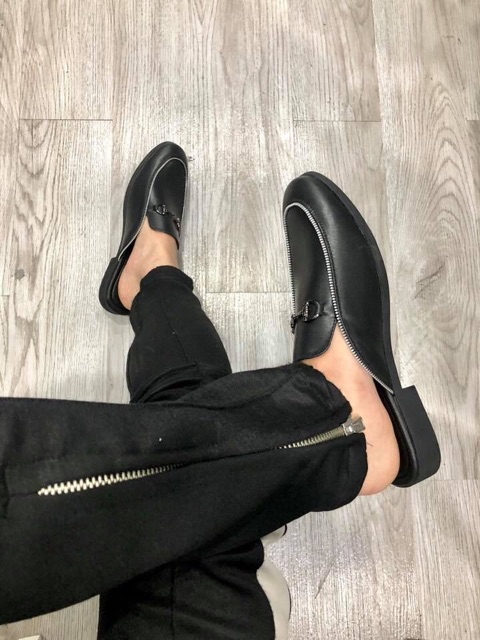 [ Bán lỗ xin 5⭐] Giày sục nam Slipper da bò