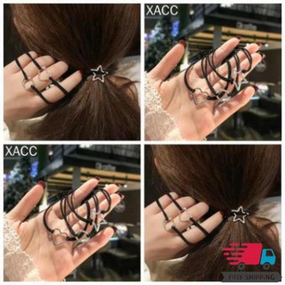 Dây thun buộc tóc kiểu hình học đơn giản phong cách hàn quốc