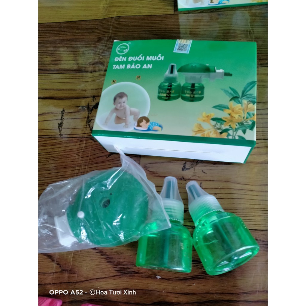 Đèn Tinh Dầu Đuổi Muỗi Chống Muỗi Vào Nhà TAM BAỎ AN ( trọn bộ 1 hộp)
