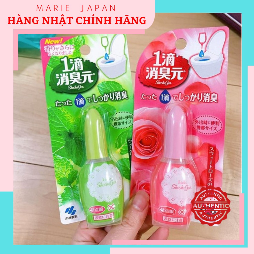 Nước nhỏ thơm bồn cầu Iteki Shoshugen Kobayashi 20ml Nhật Bản