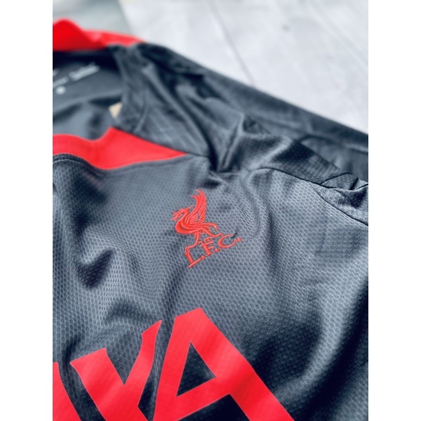 Set bộ quần áo thể thao bóng đá nam nữ vải gai mịn clb liverpool trainning logo thêu đầy đủ 2022 2023