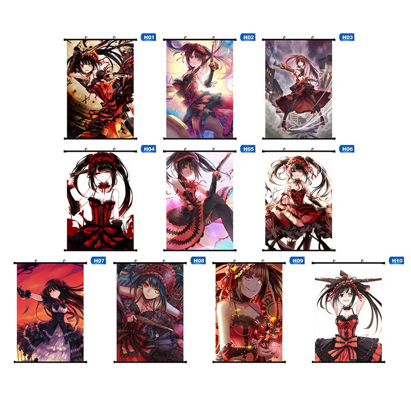 Tranh treo poster hoạt hình anime Nhật Bản Date A Live Kurumi