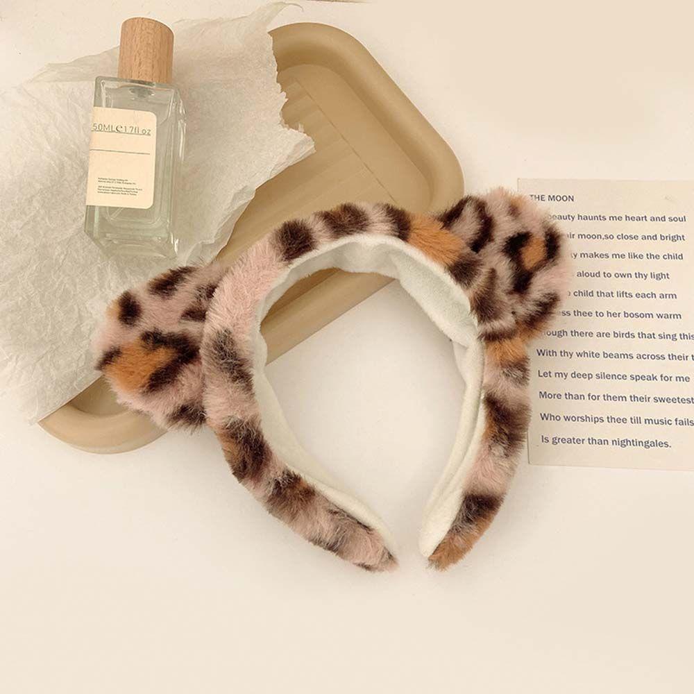 Cài Tóc Tai Mèo Họa Tiết Da Báo Phong Cách Hàn Quốc VANES1