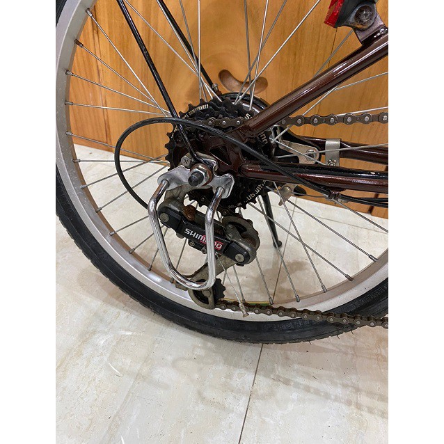 Xe đạp gấp bánh 20 inch Nhật bãi bộ đề SHIMANO khung được sử dụng khung thép Cực Nhẹ cao cấp