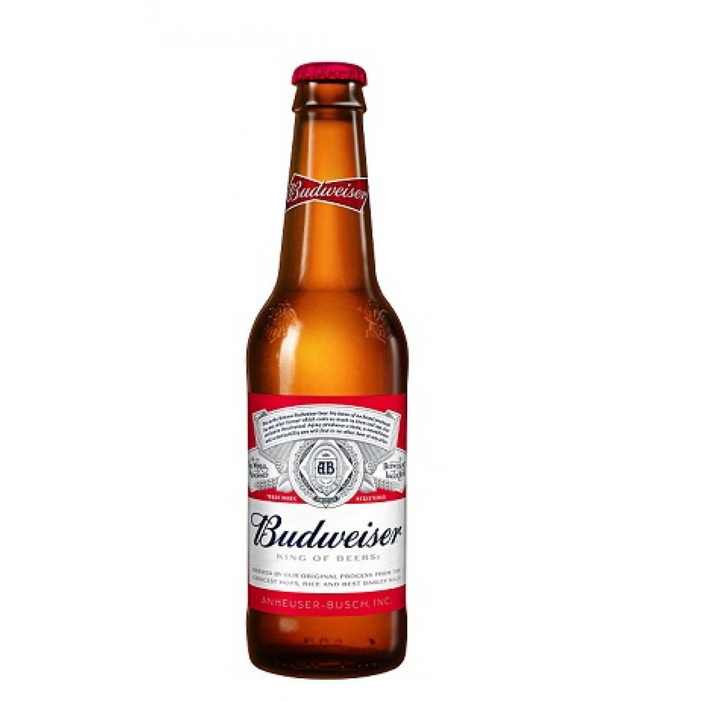 Bia Budweiser 330ml x 24 chai thủy tinh | Chính hãng date dài