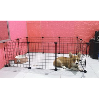 Chuồng Quây Chó Mèo, Khung Lưới Thép Sơn Tĩnh Điện Quây Chuồng Thú Cưng - Tặng 2 Chốt Khi Mua 1 Tấm