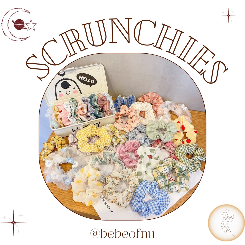 Scrunchies - Dây cột tóc dễ thương