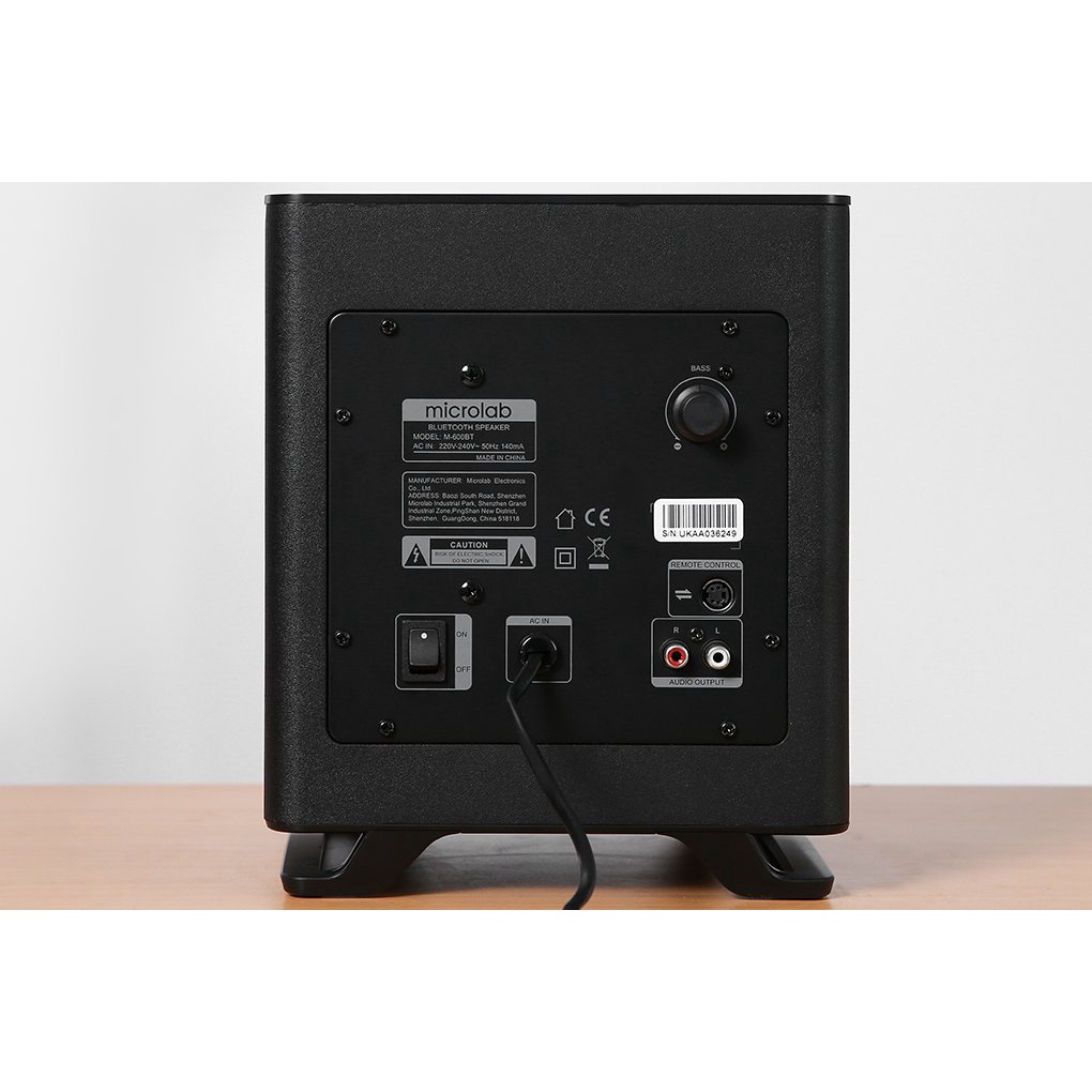 Loa máy tính Bluetooth Microlab M600BT/2.1 (Màu đen)