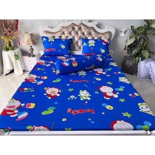Bộ Drap thun hàn quốc mẫu hoạt hình Đoraemon