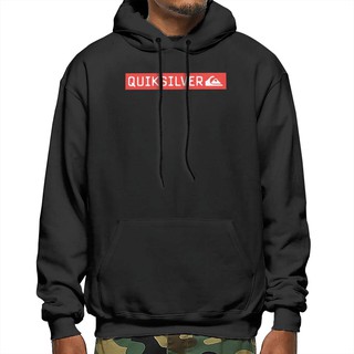 QUICKSILVER Áo Hoodie Có Nón Tay Dài In Chữ Cá Tính Sành Điệu Cao Cấp