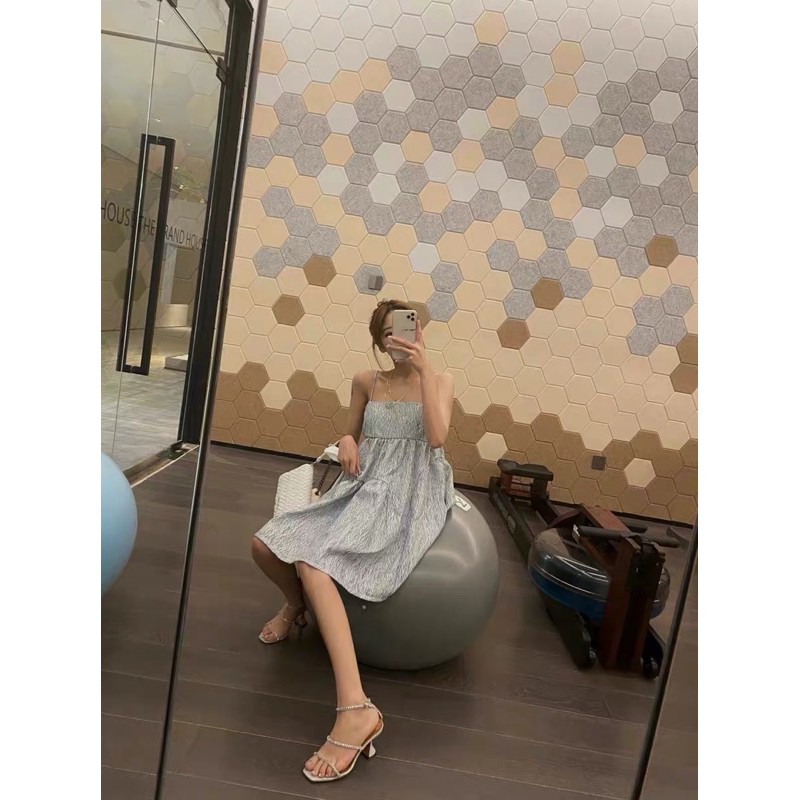 [SẴN-Tiktoker kimchung]Đầm babydoll 2 dây gấm hoạ tiết hoa nổi hot trend Tiktok SAM SAM BOUTIQUE | BigBuy360 - bigbuy360.vn