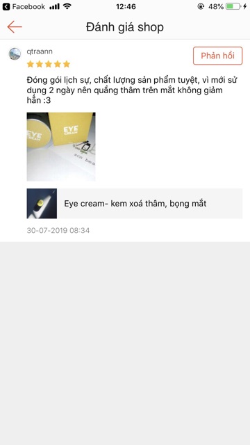 Eye cream - Loại bỏ thâm quầng mắt dưỡng da mặt