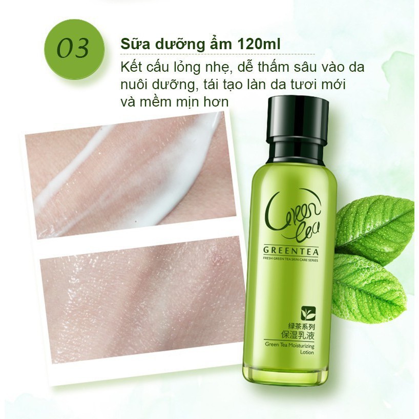 Bộ dưỡng ẩm cao cấp Laikou làm săn chắc và chống lão hóa chiết suất trà xanh bộ chăm sóc da HT-TL43 | BigBuy360 - bigbuy360.vn